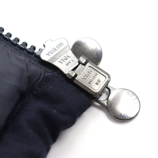MONCLER Down jacket D20914033805 54272 Outer: 100% wool, Lining: 100% nylon, Part: 100% nylon, Filling: 90% down, Filling: 10% feather Navy MONTGENEVRE GIUBBOTTO mens Zero Size Used Authentic