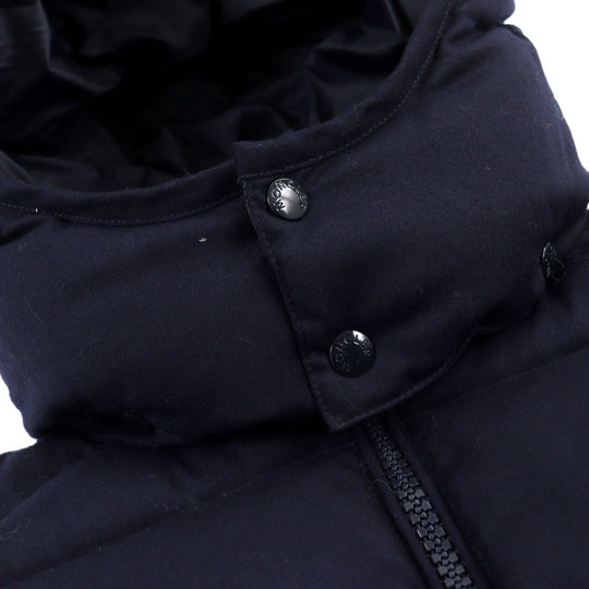 MONCLER Down jacket D20914033805 54272 Outer: 100% wool, Lining: 100% nylon, Part: 100% nylon, Filling: 90% down, Filling: 10% feather Navy MONTGENEVRE GIUBBOTTO mens Zero Size Used Authentic
