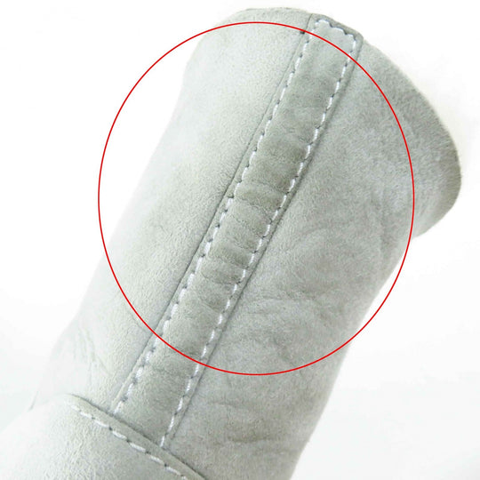CHANEL boots G34113 Main: Mouton Light gray black Women 36 Used Authentic