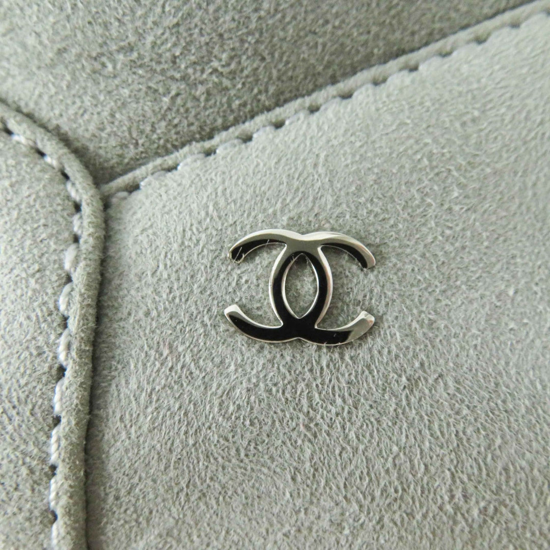 CHANEL boots G34113 Main: Mouton Light gray black Women 36 Used Authentic