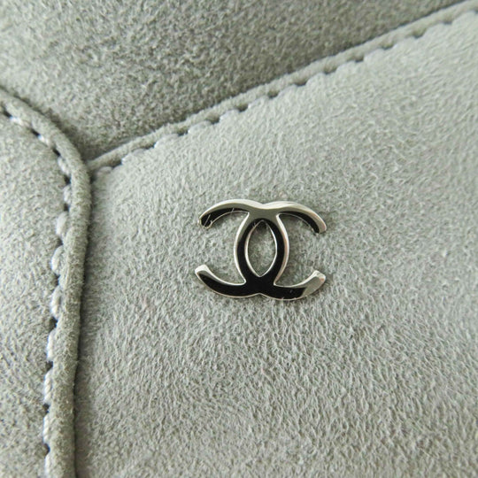 CHANEL boots G34113 Main: Mouton Light gray black Women 36 Used Authentic
