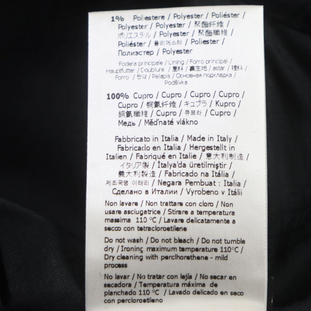 FENDI Chester coat FF0652 Outer: 99% cotton, Outer: 1% polyester, Lining: 100% cupra Indigo mens 46 Used Authentic