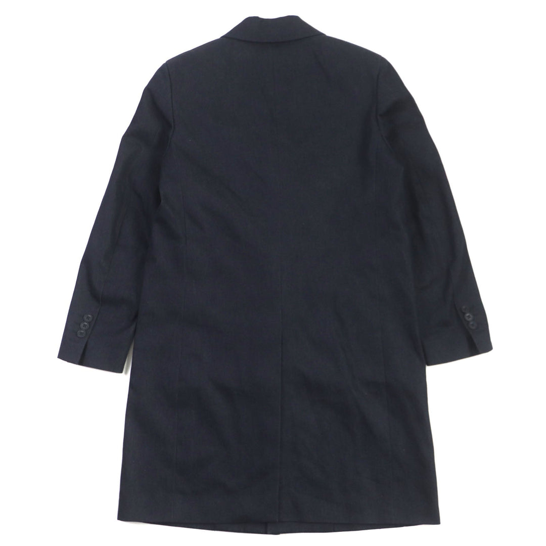 FENDI Chester coat FF0652 Outer: 99% cotton, Outer: 1% polyester, Lining: 100% cupra Indigo mens 46 Used Authentic