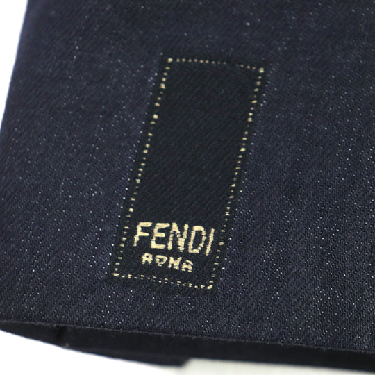 FENDI Chester coat FF0652 Outer: 99% cotton, Outer: 1% polyester, Lining: 100% cupra Indigo mens 46 Used Authentic