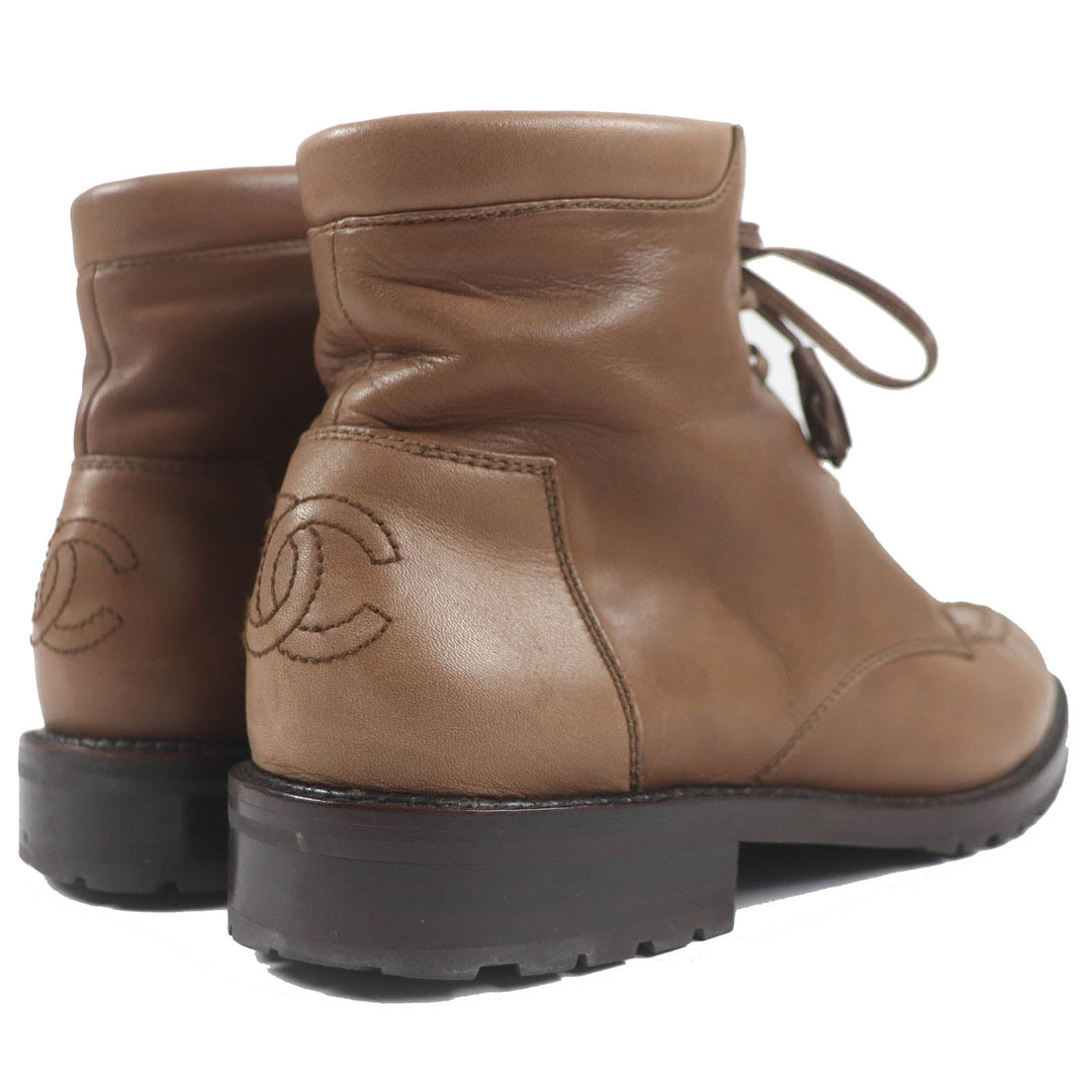 CHANEL short boots 96A Main: Leather Brown Women No size listed Used Authentic