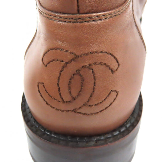 CHANEL short boots 96A Main: Leather Brown Women No size listed Used Authentic