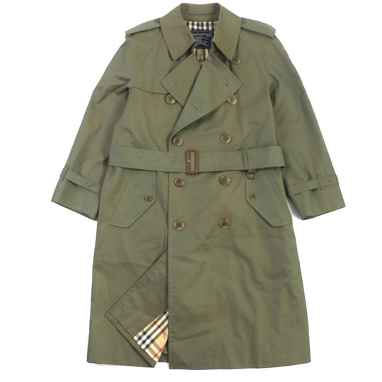 BURBERRY trench coat Outer: 100% cotton, Lining: cotton, Sleeve lining: polyester green mens 88 160 Used Authentic