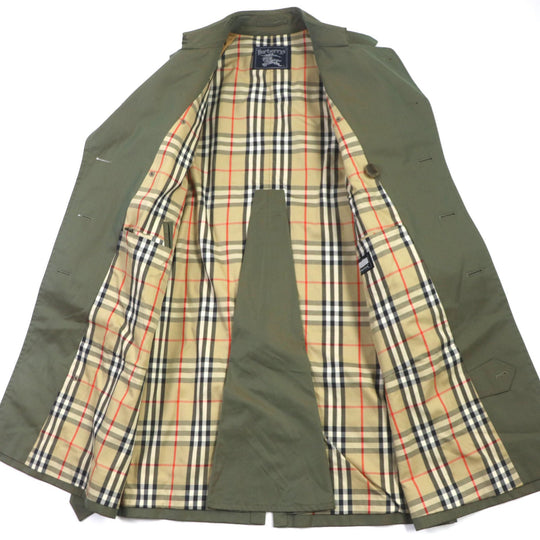 BURBERRY trench coat Outer: 100% cotton, Lining: cotton, Sleeve lining: polyester green mens 88 160 Used Authentic