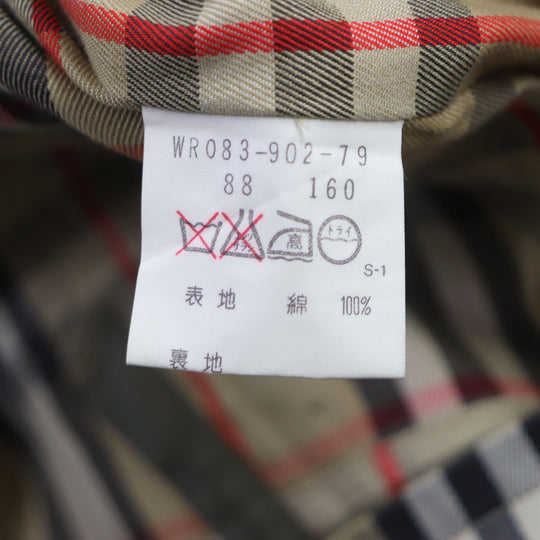 BURBERRY trench coat Outer: 100% cotton, Lining: cotton, Sleeve lining: polyester green mens 88 160 Used Authentic