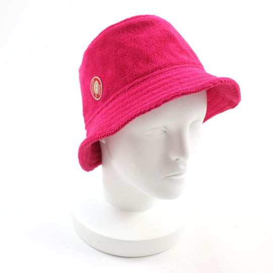 HERMES hat Main: 100% cotton, Part: 100% polyester shocking pink Davis Hat Women 57 Used Authentic