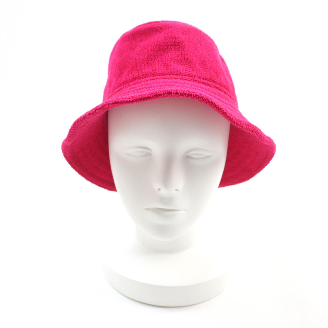HERMES hat Main: 100% cotton, Part: 100% polyester shocking pink Davis Hat Women 57 Used Authentic