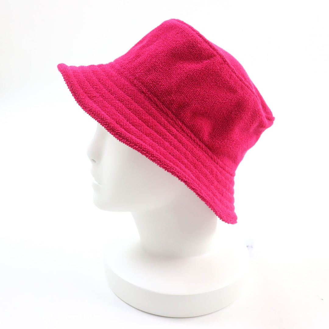 HERMES hat Main: 100% cotton, Part: 100% polyester shocking pink Davis Hat Women 57 Used Authentic