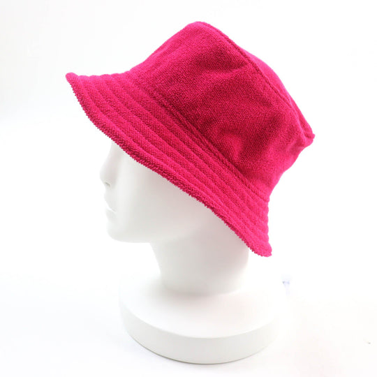 HERMES hat Main: 100% cotton, Part: 100% polyester shocking pink Davis Hat Women 57 Used Authentic