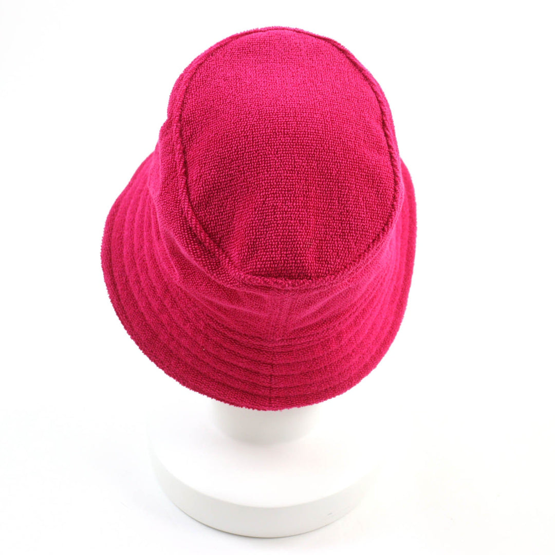 HERMES hat Main: 100% cotton, Part: 100% polyester shocking pink Davis Hat Women 57 Used Authentic