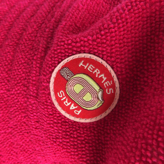 HERMES hat Main: 100% cotton, Part: 100% polyester shocking pink Davis Hat Women 57 Used Authentic