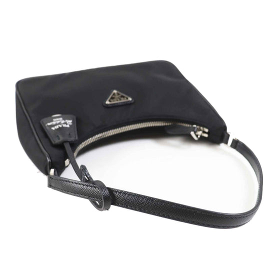 PRADA Handbag 1NE204 Main: Nylon, Part: Cowhide black RE-NYLON RE-EDITION Women Used Authentic