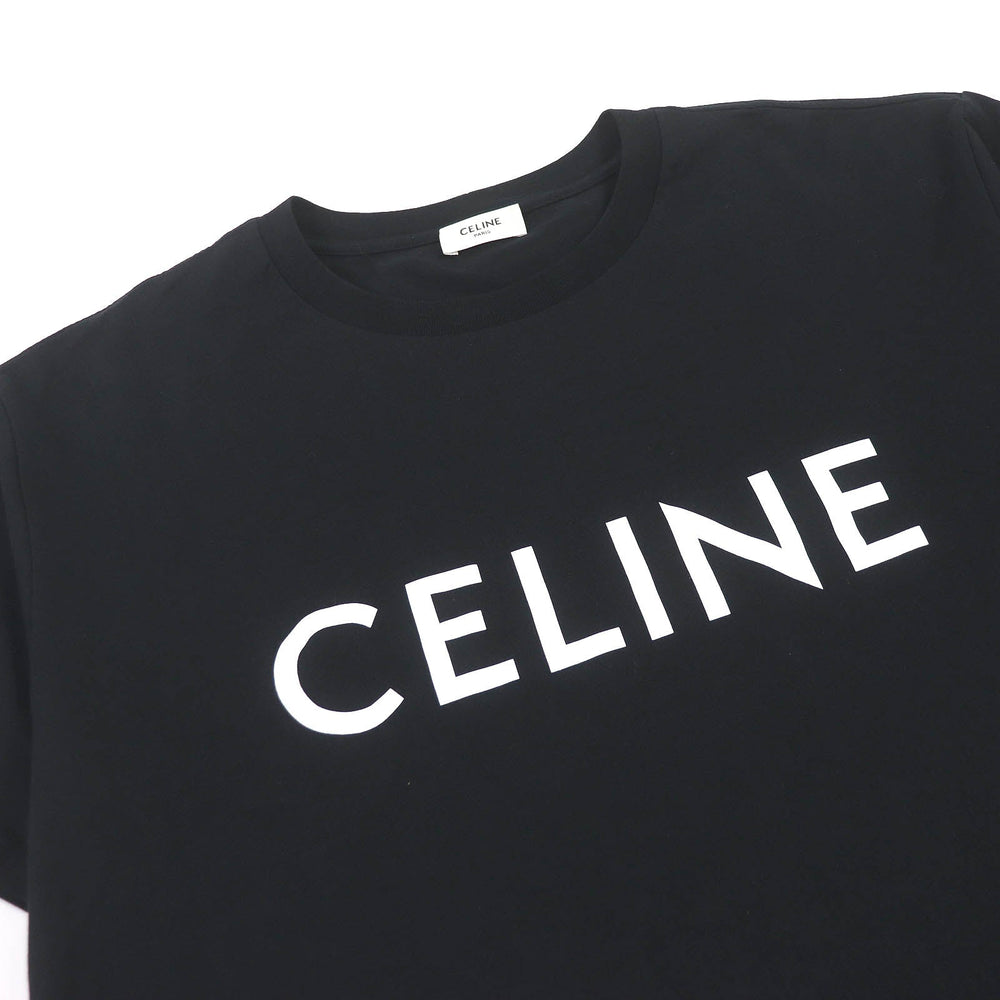 CELINE Short sleeve T-shirt 2X681677Q Main: 100% cotton black mens S Used Authentic
