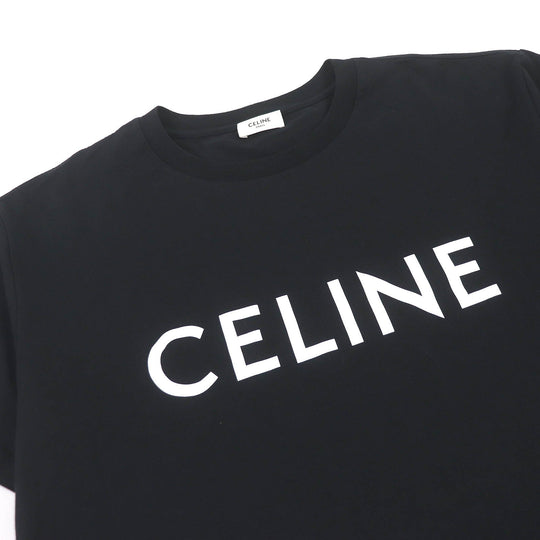 CELINE Short sleeve T-shirt 2X681677Q Main: 100% cotton black mens S Used Authentic