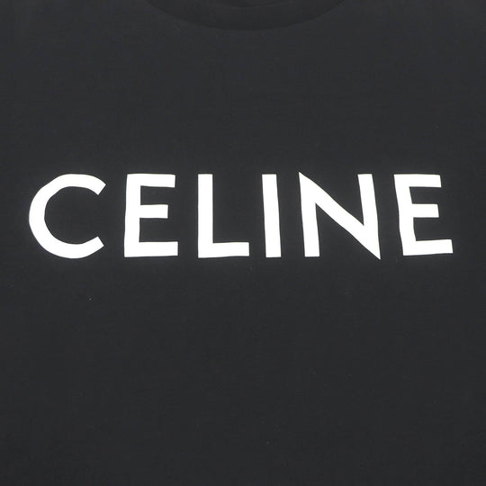 CELINE Short sleeve T-shirt 2X681677Q Main: 100% cotton black mens S Used Authentic