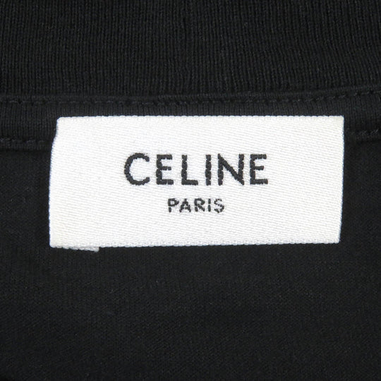 CELINE Short sleeve T-shirt 2X681677Q Main: 100% cotton black mens S Used Authentic