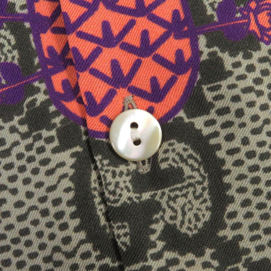 GUCCI Short sleeve shirt 669202 Main: 100% silk, Part: 100% polyester beige mens 46 Used Authentic