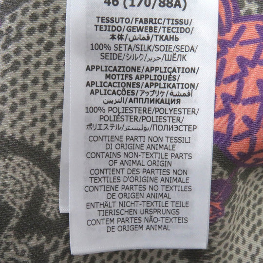 GUCCI Short sleeve shirt 669202 Main: 100% silk, Part: 100% polyester beige mens 46 Used Authentic