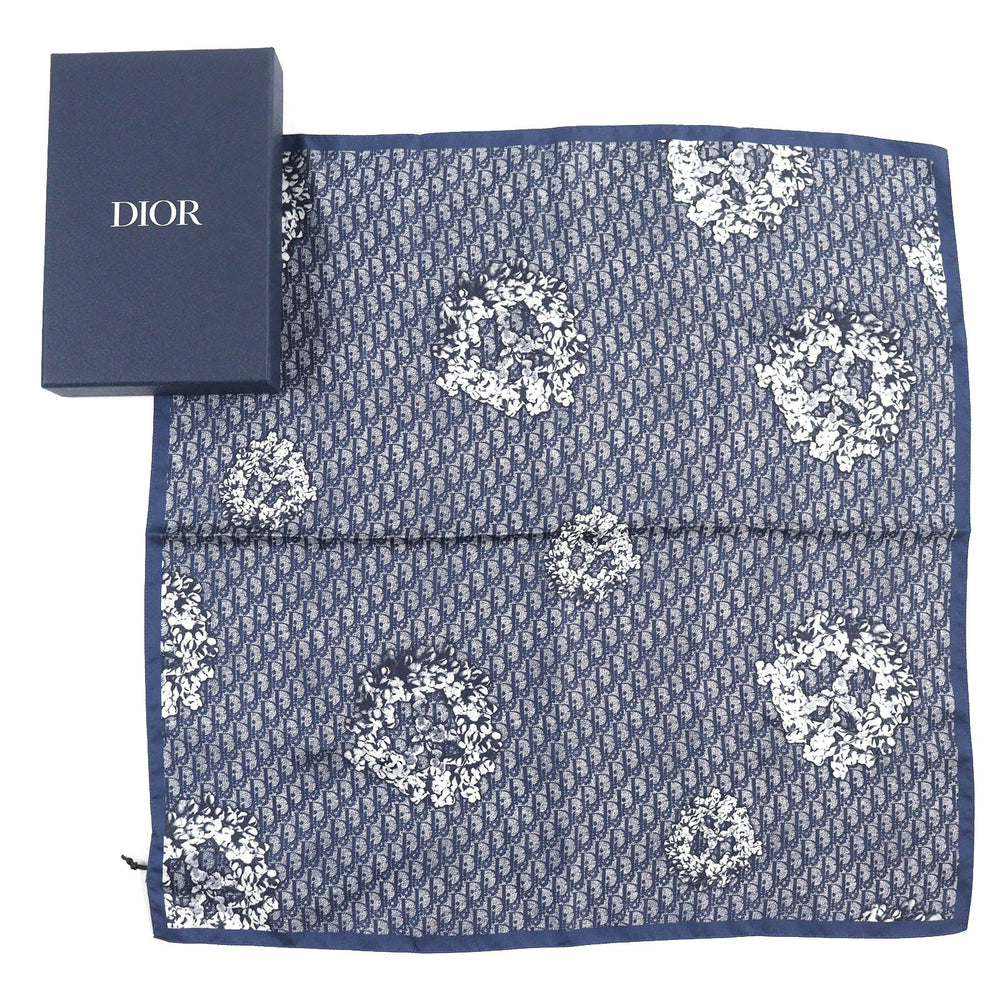 Dior HOMME scarf 39B1060A0883 Main: 100% silk Navy type mens Used Authentic