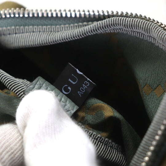 GUCCI Waist bag 792287 Main: Nylon, Part: Leather khaki GG Ripstop Belt Bag mens Used Authentic