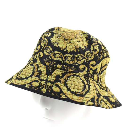 VERSACE hat 1012327 Outer: 100% nylon, Lining: 100% nylon Black yellow mens Used Authentic