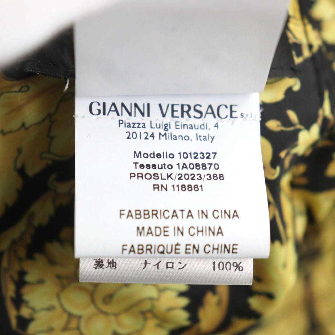 VERSACE hat 1012327 Outer: 100% nylon, Lining: 100% nylon Black yellow mens Used Authentic