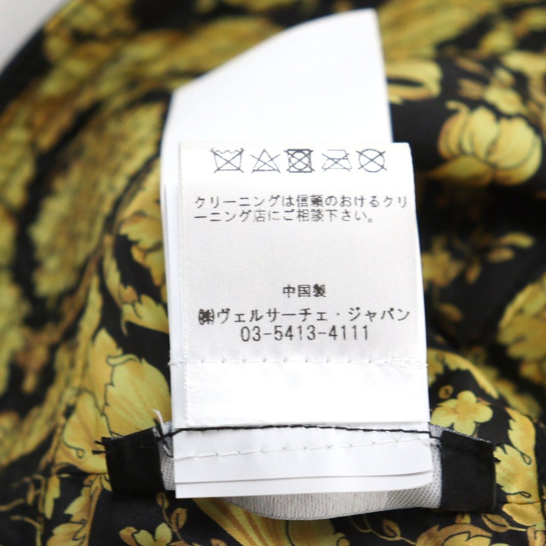 VERSACE hat 1012327 Outer: 100% nylon, Lining: 100% nylon Black yellow mens Used Authentic