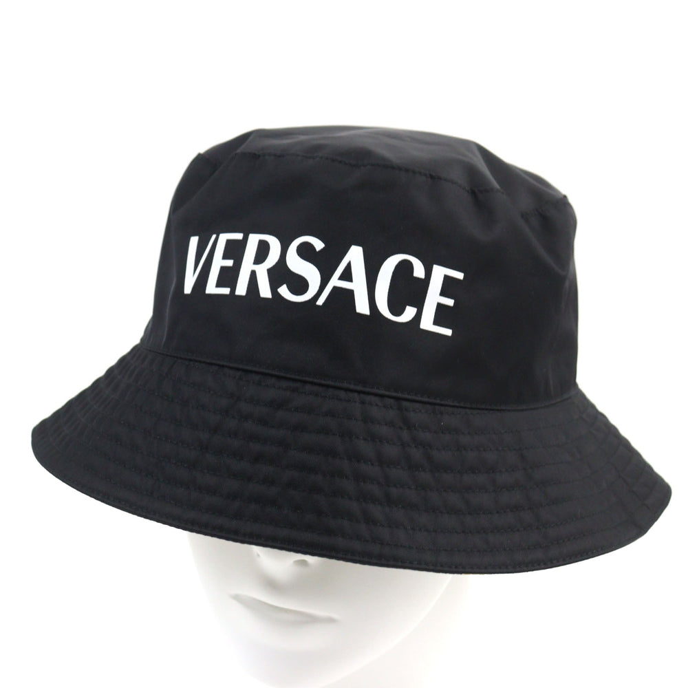 VERSACE hat 1012327 Outer: 100% nylon, Lining: 100% nylon Black yellow mens Used Authentic