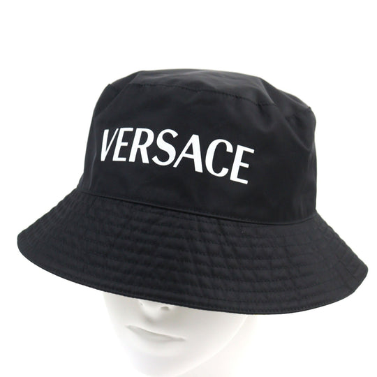 VERSACE hat 1012327 Outer: 100% nylon, Lining: 100% nylon Black yellow mens Used Authentic