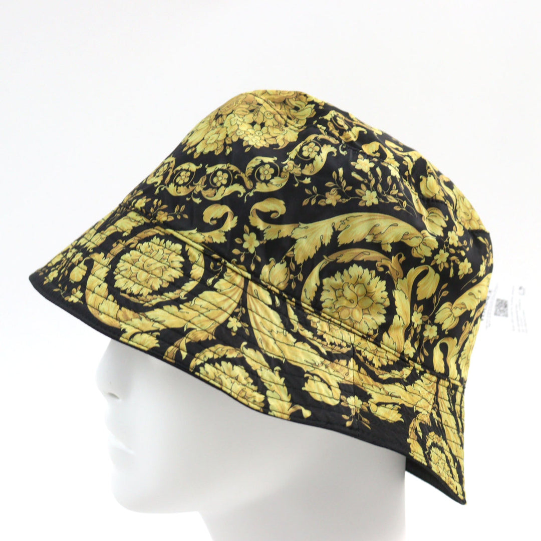 VERSACE hat 1012327 Outer: 100% nylon, Lining: 100% nylon Black yellow mens Used Authentic