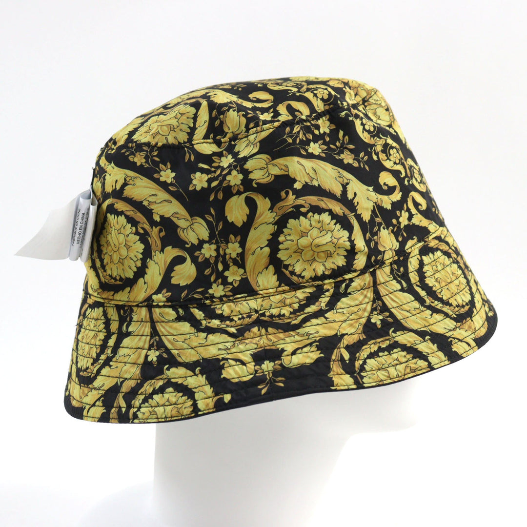 VERSACE hat 1012327 Outer: 100% nylon, Lining: 100% nylon Black yellow mens Used Authentic