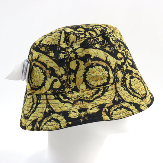 VERSACE hat 1012327 Outer: 100% nylon, Lining: 100% nylon Black yellow mens Used Authentic