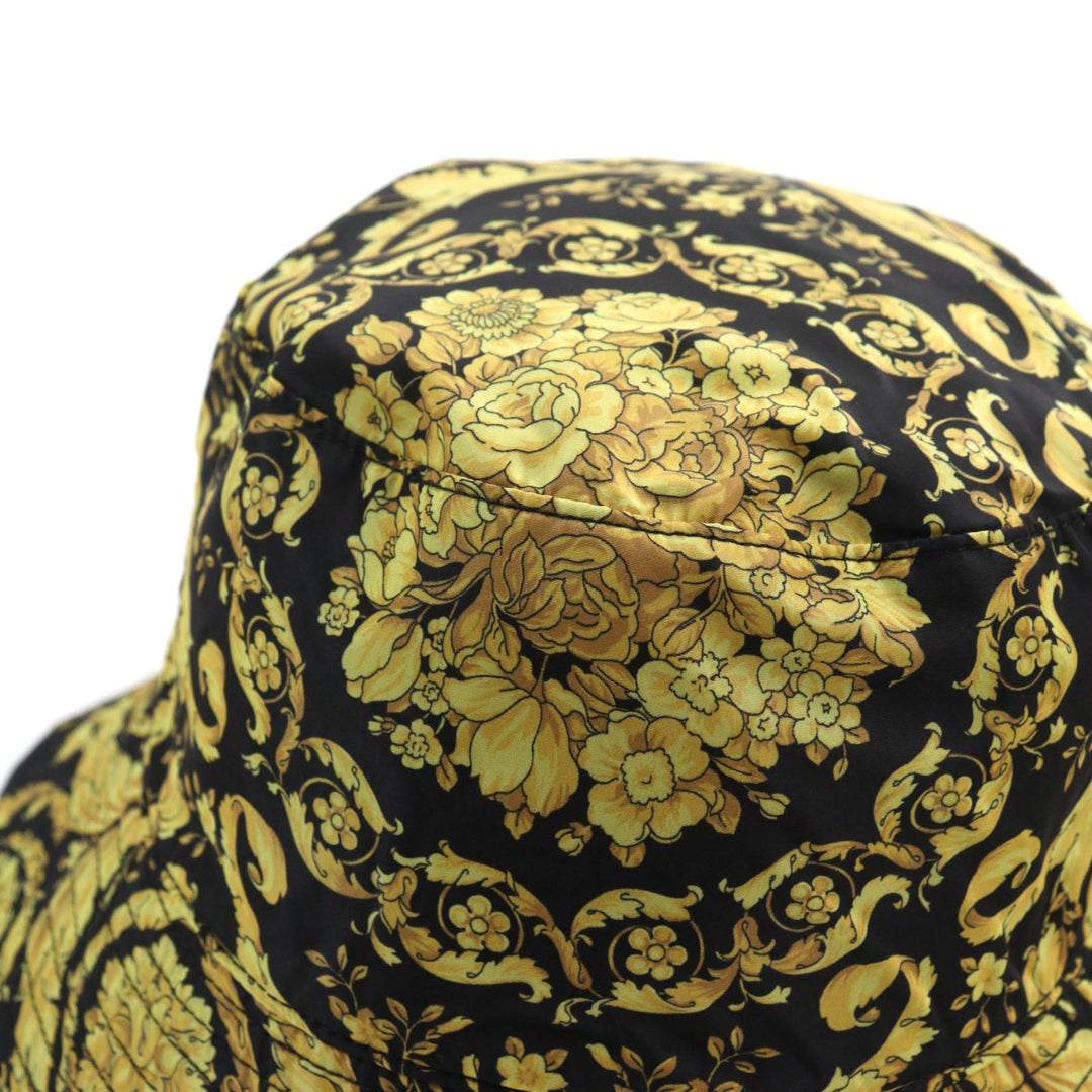 VERSACE hat 1012327 Outer: 100% nylon, Lining: 100% nylon Black yellow mens Used Authentic