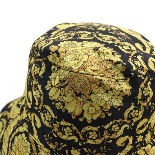 VERSACE hat 1012327 Outer: 100% nylon, Lining: 100% nylon Black yellow mens Used Authentic