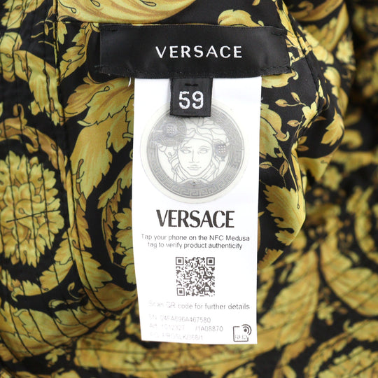 VERSACE hat 1012327 Outer: 100% nylon, Lining: 100% nylon Black yellow mens Used Authentic