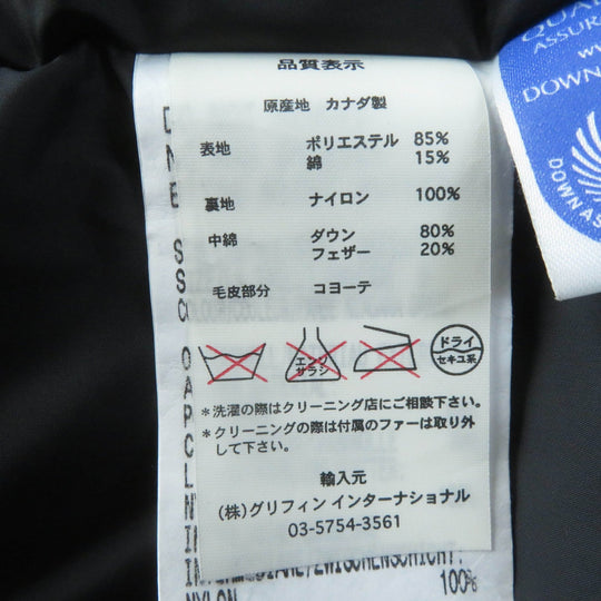 CANADA GOOSE Down jacket 2530JL Main: 85% polyester, Main: 15% cotton, Lining: 100% nylon, Filling: 80% down, Filling: 20% feather Red type MONTEBELLO Women S Used Authentic