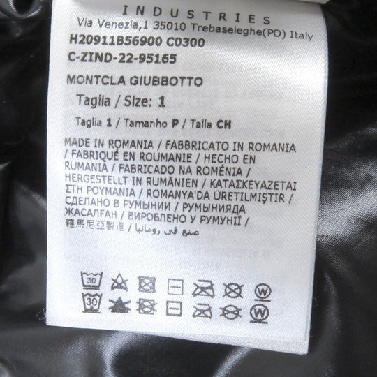 MONCLER Down jacket Main: 100% nylon, Filling: 90% down, Filling: 10% feather black MONTCLA Moncla mens 1 Used Authentic