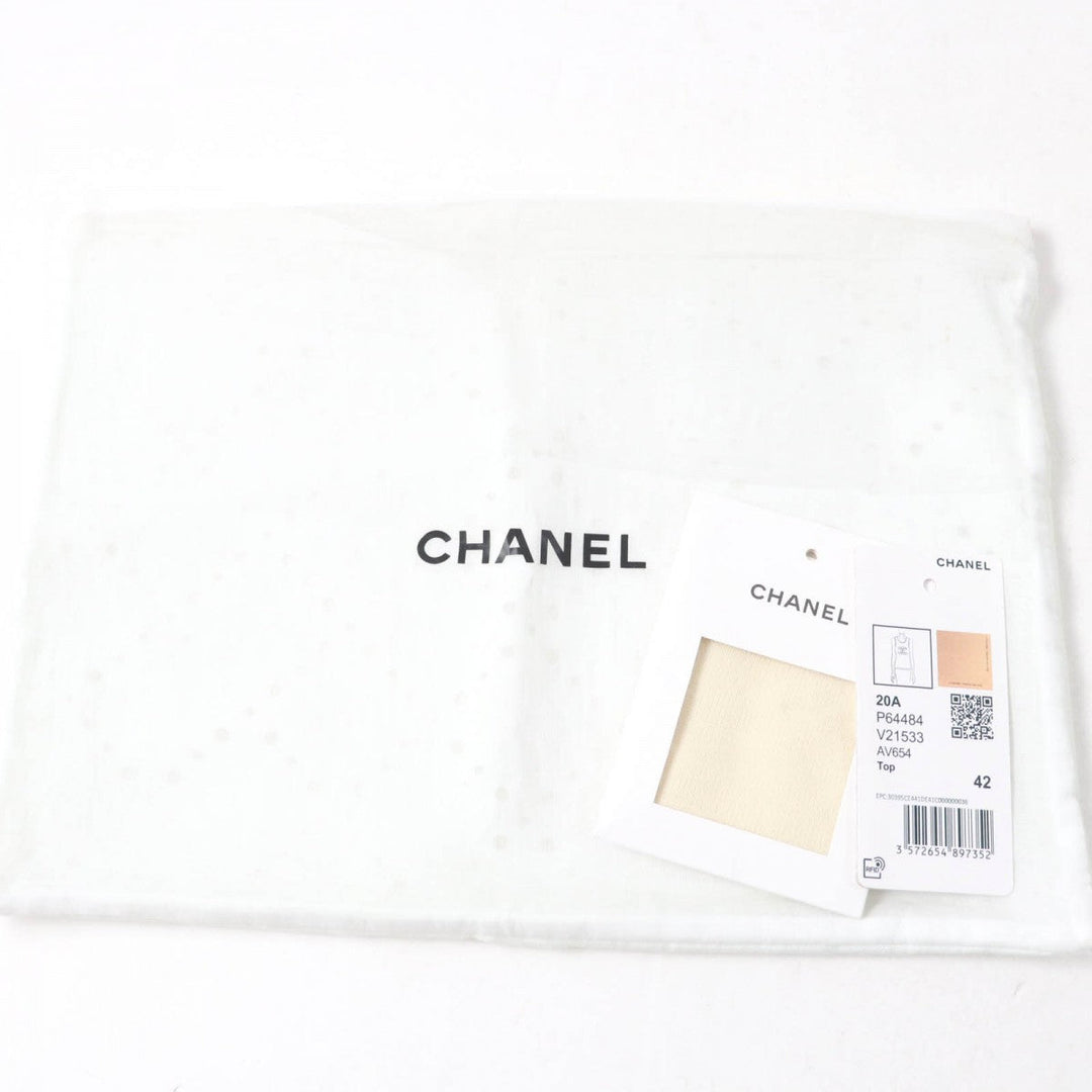 CHANEL tops 20A P64484V21533 Main: 100% wool Ivory Women 42 Used Authentic