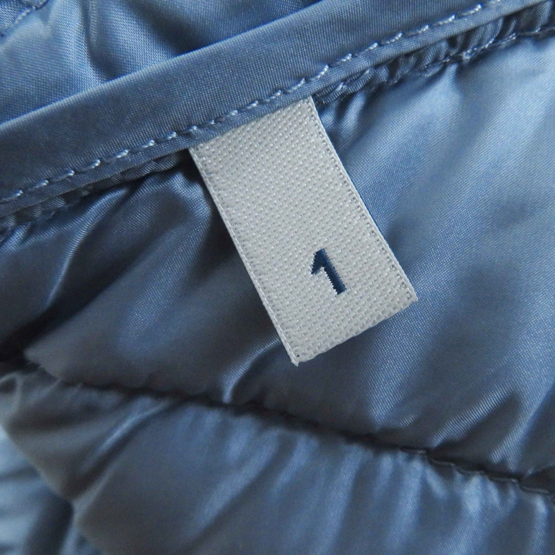 MONCLER Down jacket Outer: 100% nylon, Lining: 100% nylon, Filling: 90% down, Filling: 10% feather Light blue LANS Women 1 Used Authentic