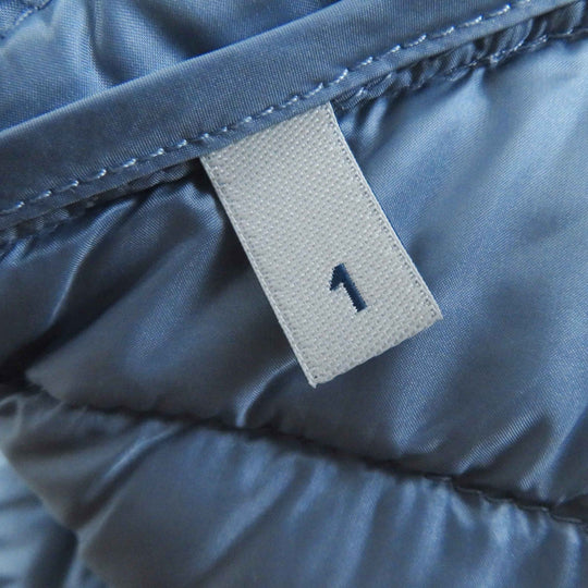 MONCLER Down jacket Outer: 100% nylon, Lining: 100% nylon, Filling: 90% down, Filling: 10% feather Light blue LANS Women 1 Used Authentic
