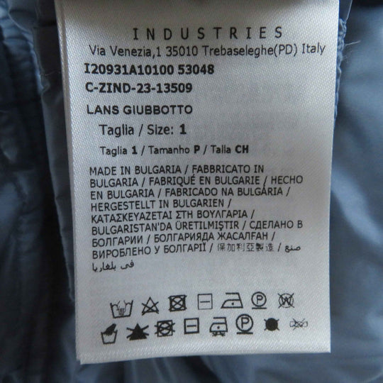 MONCLER Down jacket Outer: 100% nylon, Lining: 100% nylon, Filling: 90% down, Filling: 10% feather Light blue LANS Women 1 Used Authentic