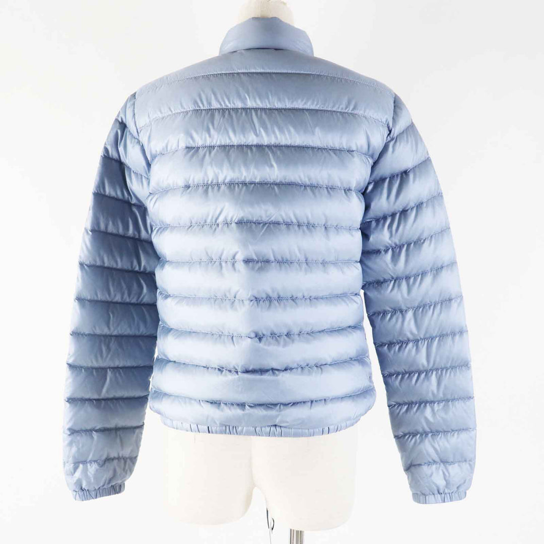 MONCLER Down jacket Outer: 100% nylon, Lining: 100% nylon, Filling: 90% down, Filling: 10% feather Light blue LANS Women 1 Used Authentic