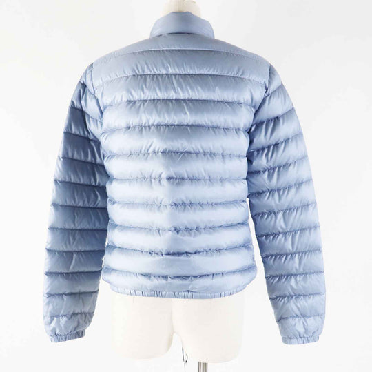 MONCLER Down jacket Outer: 100% nylon, Lining: 100% nylon, Filling: 90% down, Filling: 10% feather Light blue LANS Women 1 Used Authentic