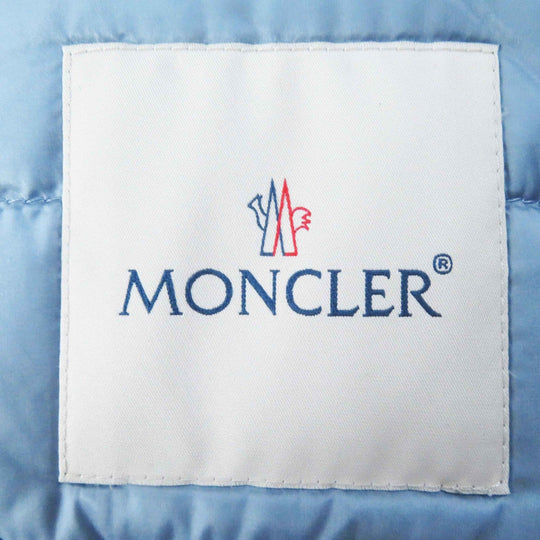 MONCLER Down jacket Outer: 100% nylon, Lining: 100% nylon, Filling: 90% down, Filling: 10% feather Light blue LANS Women 1 Used Authentic