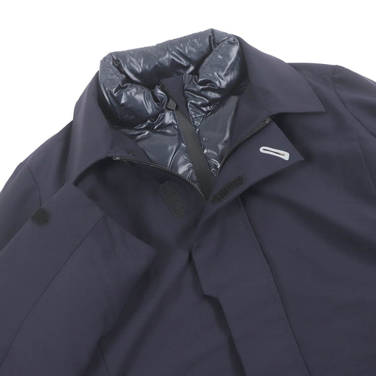 TATRAS Down jacket MTLA20A4115-D Main: 55% nylon, Main: 45% polyurethane, Lining: 100% nylon, Filling: 90% down, Filling: 10% feather Navy FAVONIO mens 02 170/92A Used Authentic