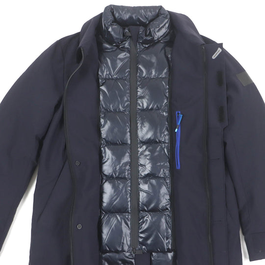 TATRAS Down jacket MTLA20A4115-D Main: 55% nylon, Main: 45% polyurethane, Lining: 100% nylon, Filling: 90% down, Filling: 10% feather Navy FAVONIO mens 02 170/92A Used Authentic